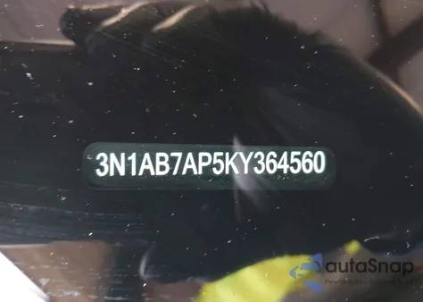 2019 Nissan Sentra Sv z USA, uszkodzony, nr VIN 3N1AB7AP5KY364560